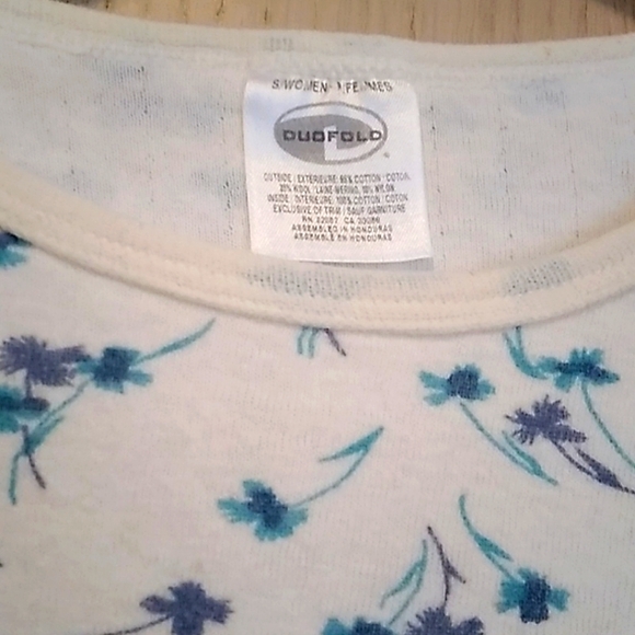 Cotton/Wool Thermal Shirt  sz S - Picture 2 of 4